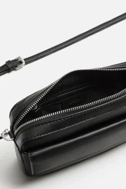 ZARA Malas / Mochilas^BOLSA TIRACOLO LISA Preto