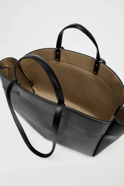 ZARA Malas^BOLSA TOTE BAG Preto