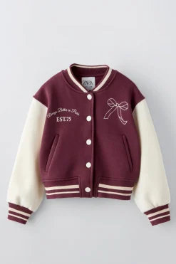 BOMBER COM LAÇO BORDADO-ZARA Outlet