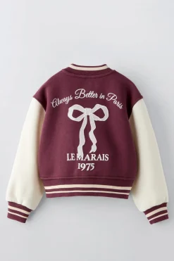BOMBER COM LAÇO BORDADO-ZARA Outlet