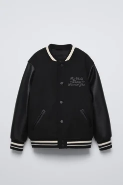 BOMBER COMBINADO EFEITO DE PELE-ZARA New