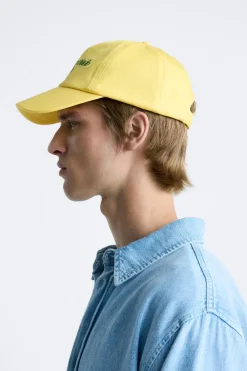 ZARA Acessórios^BONÉ BORDADO CONTRASTE Amarelo