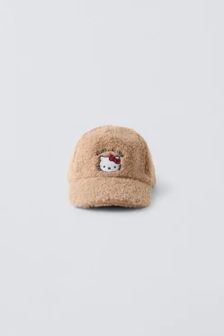 BONÉ COM EFEITO DE PELO ENCARACOLADO HELLO KITTY © SANRIO-ZARA Sale