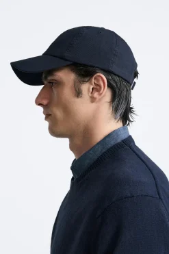 ZARA Acessórios^BONÉ COM ESTRUTURA TWILL Azul-marinho