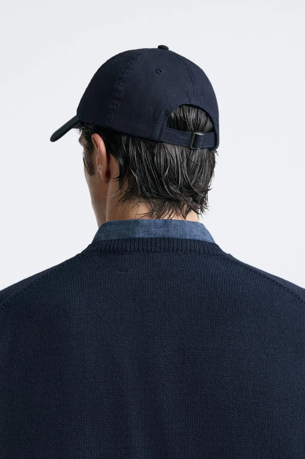 ZARA Acessórios^BONÉ COM ESTRUTURA TWILL Azul-marinho