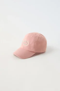 BONÉ COM MENSAGEM BORDADA-ZARA Cheap