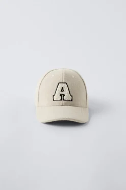BONÉ DE FLANELA COM LETRA BORDADA-ZARA Clearance