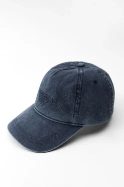 ZARA Acessórios / Bijuteria^BONÉ DE SARJA COM MENSAGEM EM RELEVO Azul-marinho