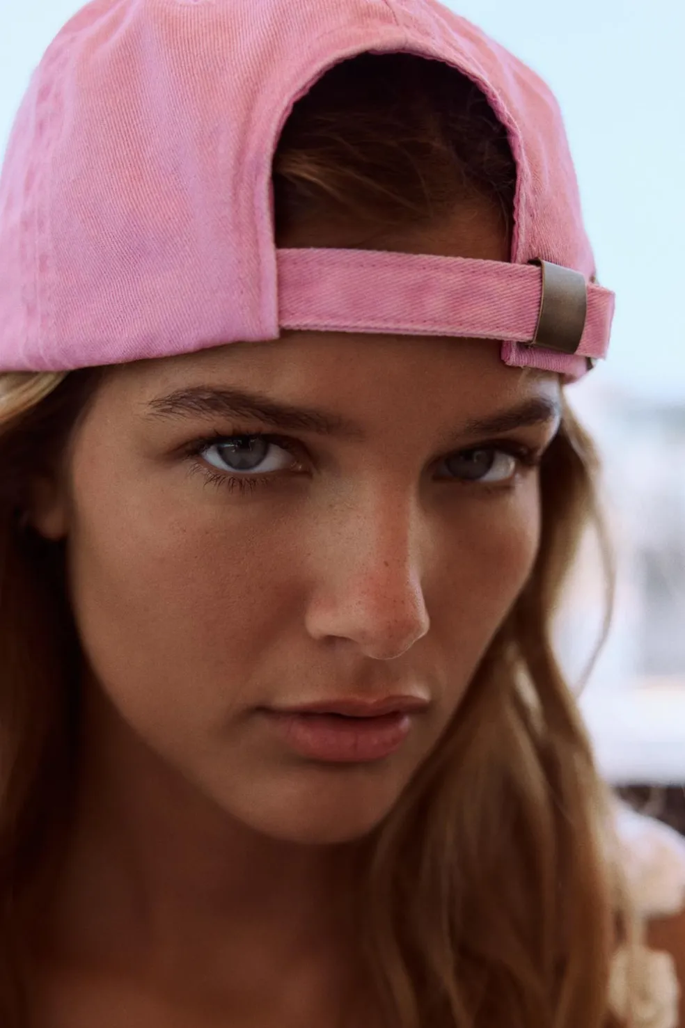 ZARA Acessórios / Bijuteria^BONÉ DE SARJA E EFEITO DE LAVAGEM Rosa