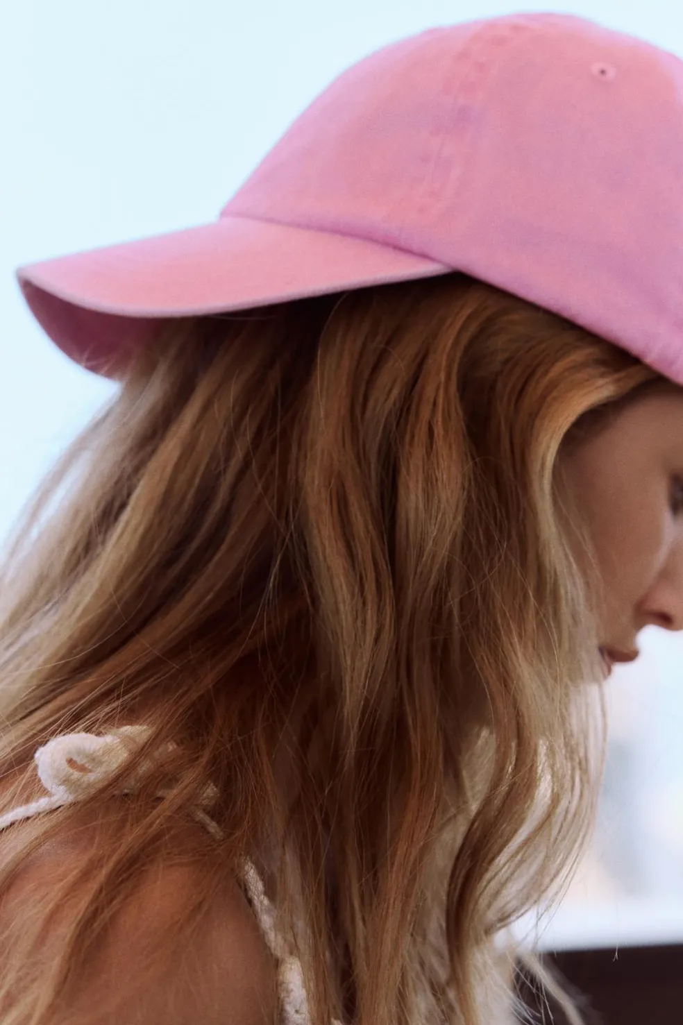 ZARA Acessórios / Bijuteria^BONÉ DE SARJA E EFEITO DE LAVAGEM Rosa