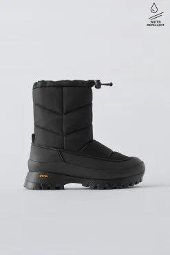 BOTA ACOLCHOADA WATER REPELLENT VIBRAM ®-ZARA Cheap