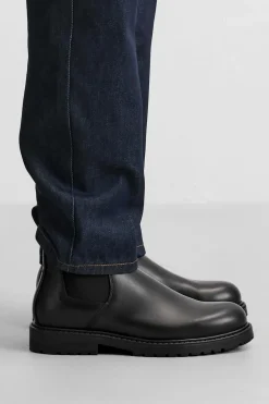 ZARA Vestuário De Inverno|Sapatos^BOTA CHELSEA COM SOLA COM RASTO Preto