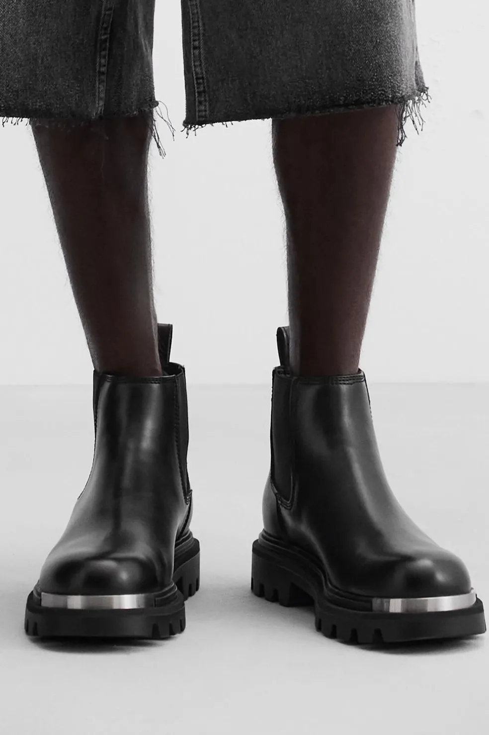 ZARA Vestuário De Inverno^BOTA CHELSEA COM VOLUME Preto