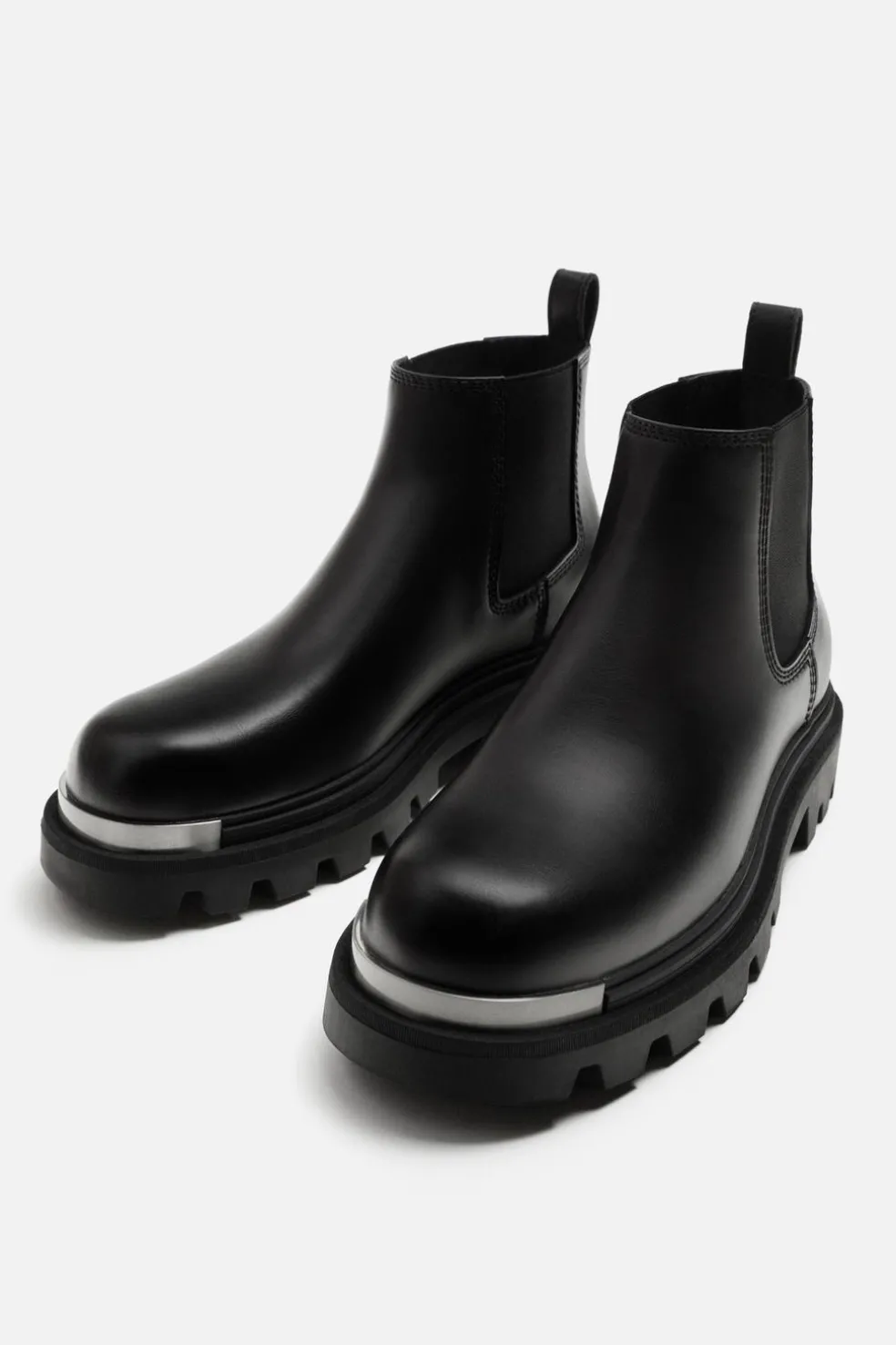 ZARA Vestuário De Inverno^BOTA CHELSEA COM VOLUME Preto