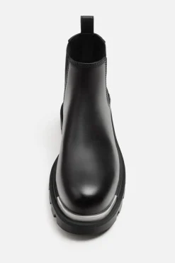 ZARA Vestuário De Inverno^BOTA CHELSEA COM VOLUME Preto