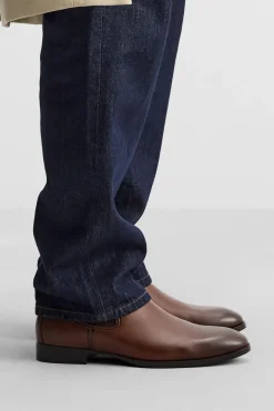 ZARA Vestuário De Inverno|Sapatos^BOTA CHELSEA PONTA Torrado-escuro