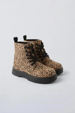 BOTA COM ATAQUEADORES ANIMAL PRINT-ZARA Flash Sale