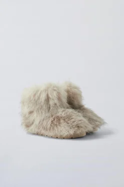 BOTA COM PELO-ZARA Best Sale