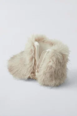 BOTA COM PELO-ZARA Best Sale