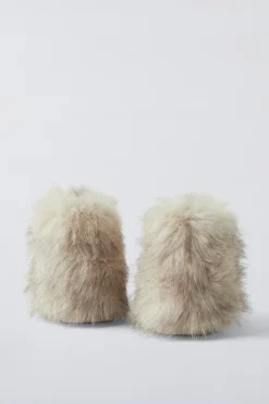 BOTA COM PELO-ZARA Best Sale
