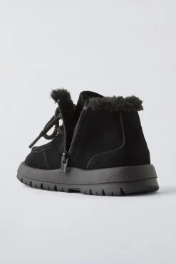 BOTA COM REBORDO EM PELE-ZARA Shop