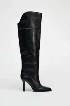 ZARA Sapatos^BOTA COM TACÃO CANO XL Preto
