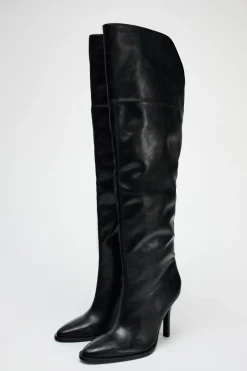 ZARA Sapatos^BOTA COM TACÃO CANO XL Preto