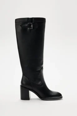 ZARA Sapatos^BOTA COM TACÃO E FIVELA Preto