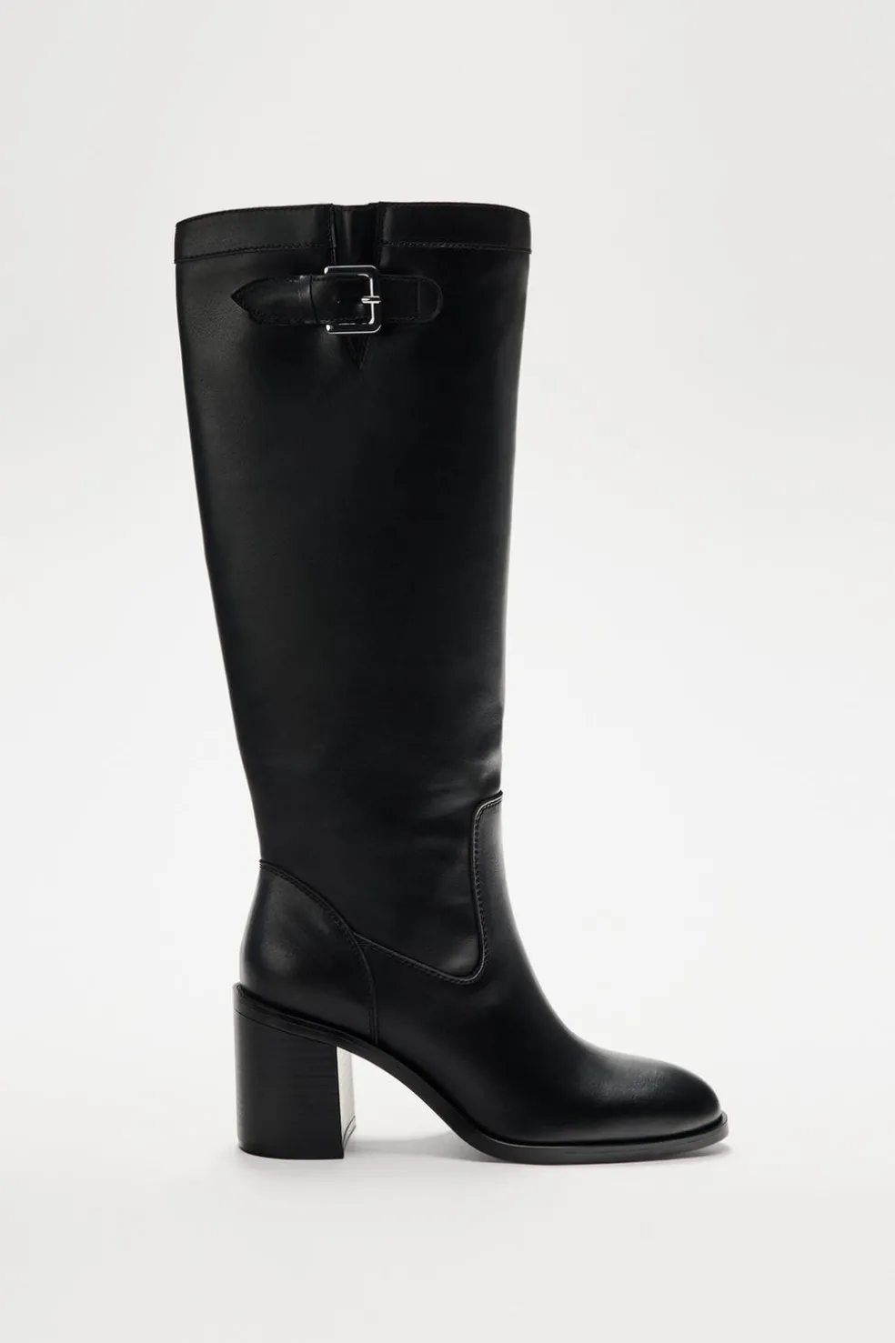 ZARA Sapatos^BOTA COM TACÃO E FIVELA Preto