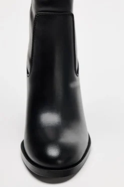 ZARA Sapatos^BOTA COM TACÃO E FIVELA Preto