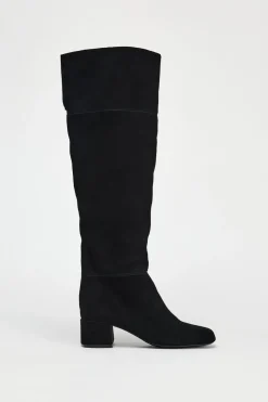 ZARA Sapatos^BOTA COM TACÃO EM CROUTE Preto