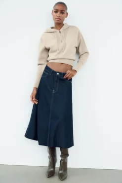 ZARA Sapatos^BOTA COM TACÃO FINO Verde
