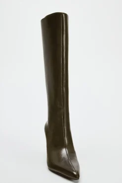 ZARA Sapatos^BOTA COM TACÃO FINO Verde