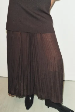 ZARA Sapatos^BOTA COM TACÃO KITTEN Vermelho-bordeaux