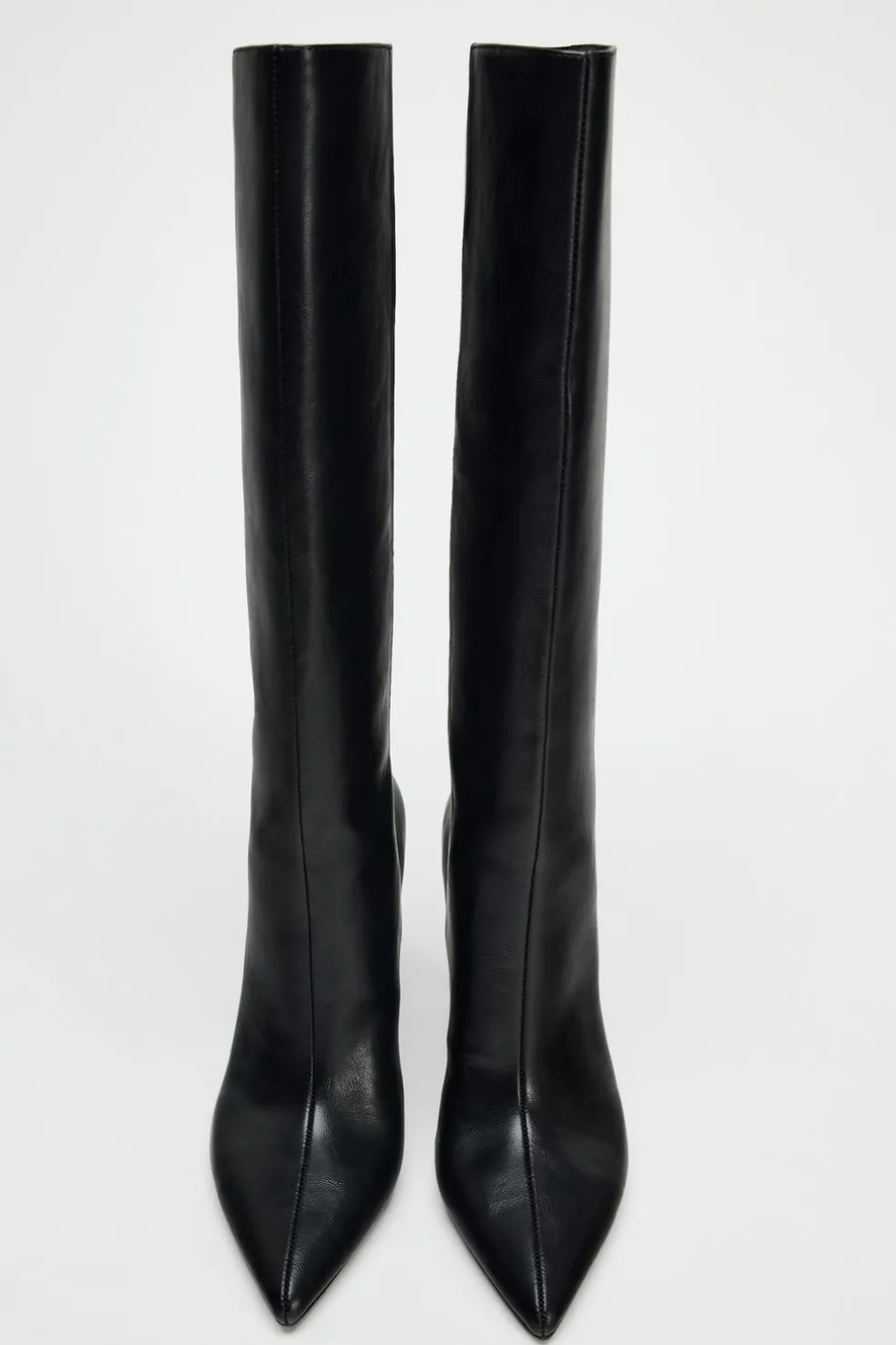 ZARA Sapatos^BOTA COM TACÃO PESPONTADO Preto