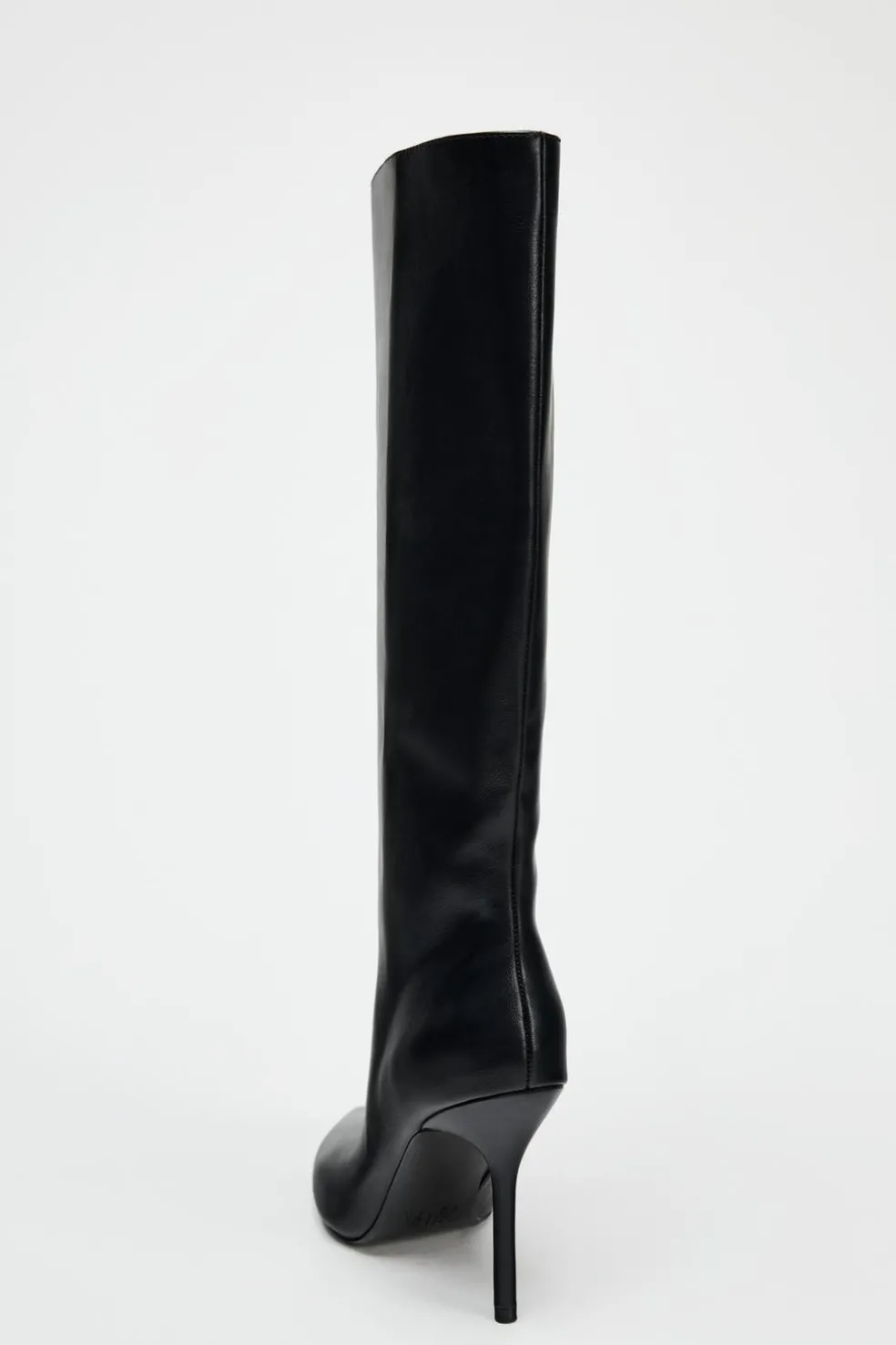 ZARA Sapatos^BOTA COM TACÃO PESPONTADO Preto