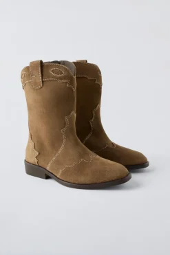 BOTA COWBOY DE CROUTE-ZARA Flash Sale