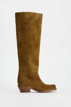ZARA Sapatos^BOTA CROUTE CANO LARGO torrado