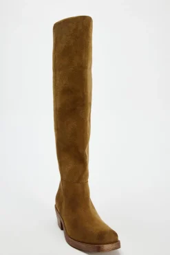 ZARA Sapatos^BOTA CROUTE CANO LARGO torrado