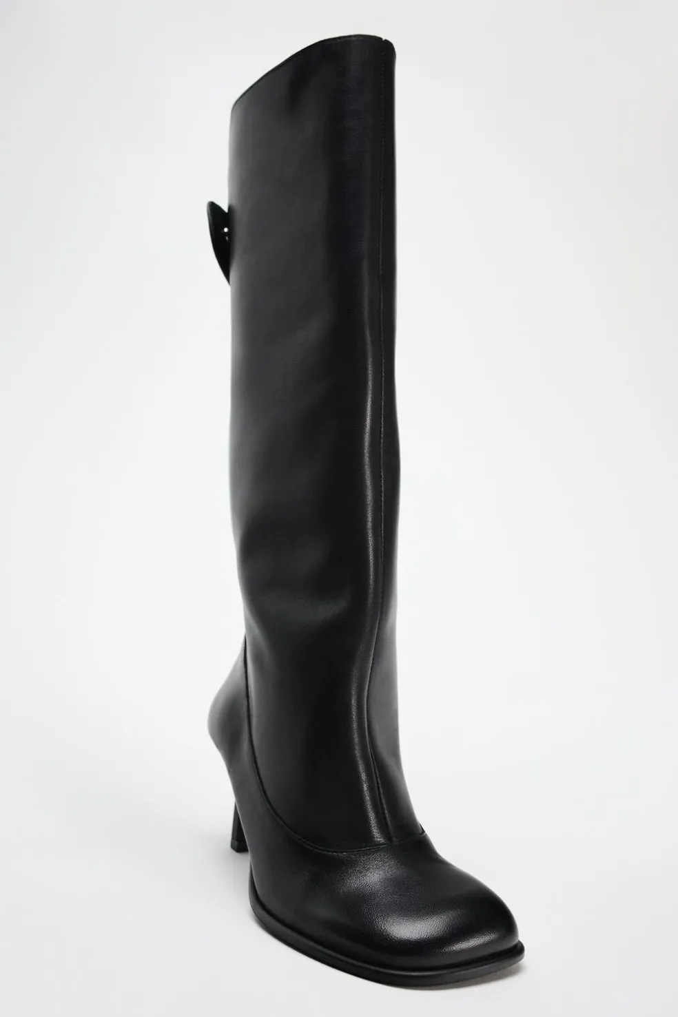 ZARA Sapatos^BOTA DE CANO LARGO EM PELE Preto