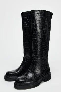 ZARA Sapatos^BOTA DE MONTARIA Preto