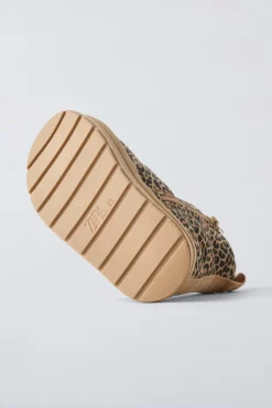 BOTA DE PELE COM ESTAMPADO ANIMAL PRINT-ZARA Fashion