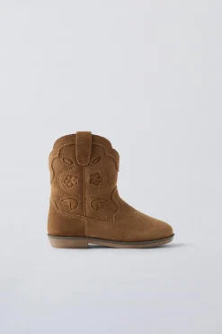 BOTA DE PELE COWBOY-ZARA Discount