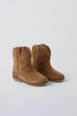 BOTA DE PELE COWBOY-ZARA Discount