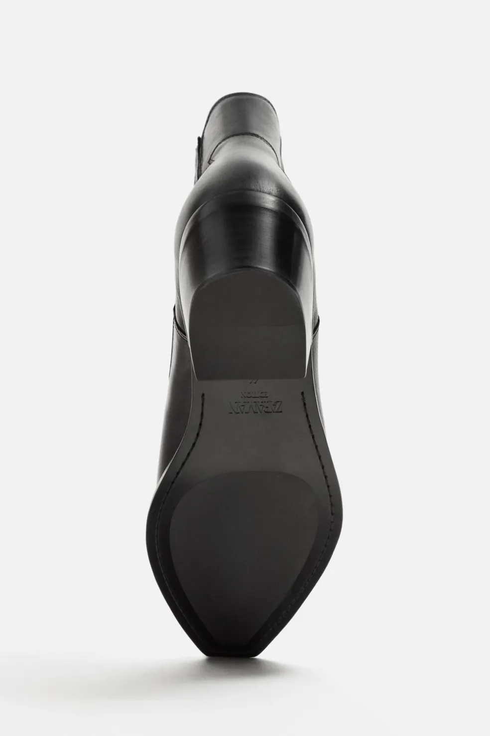 ZARA Pele|Sapatos^BOTA DE PELE COWBOY Preto
