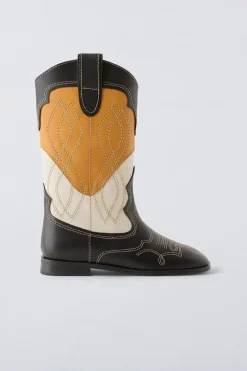 BOTA DE PELE COWBOY PREMIUM-ZARA Store