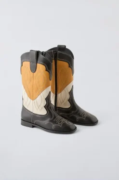 BOTA DE PELE COWBOY PREMIUM-ZARA Store