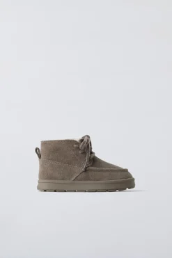 BOTA DE PELE FORRADA-ZARA Clearance