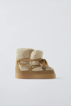 BOTA LÃ DE OVELHA-ZARA Store