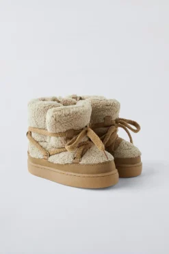 BOTA LÃ DE OVELHA-ZARA Store
